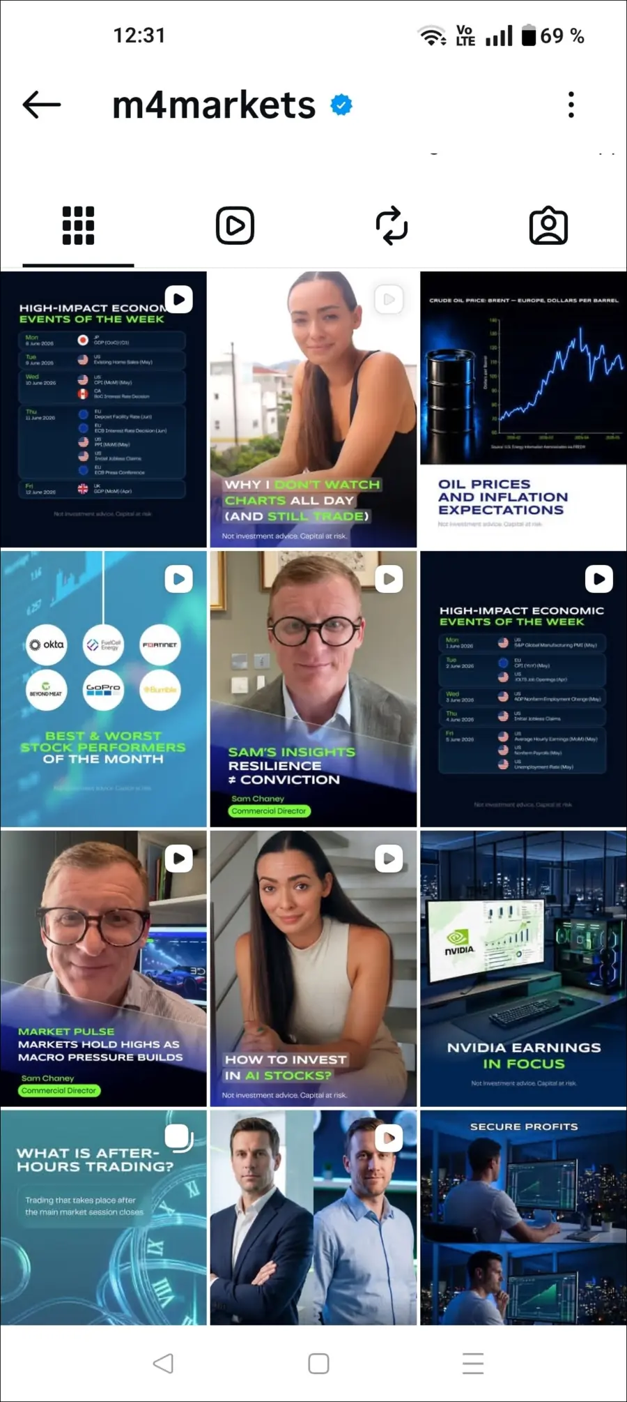 The Instagram feed after the redesign